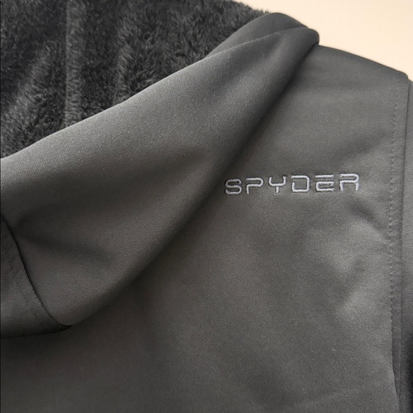 Spyder Medium Men’s Track Jacket with Hood - inside is fleece - Picture 7 of 7